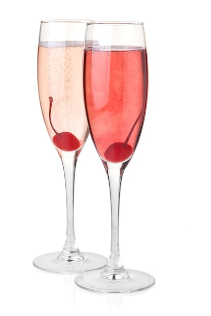 Champagne rouge et rosé