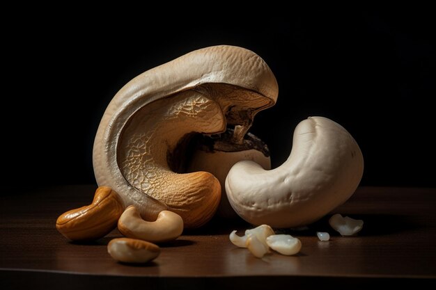 Photo un champignon avec un grand trou au milieu