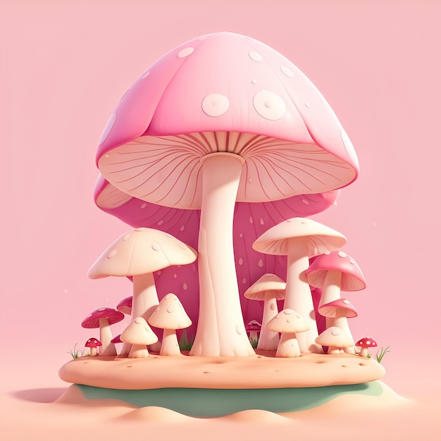 champignon_stand_on_sand