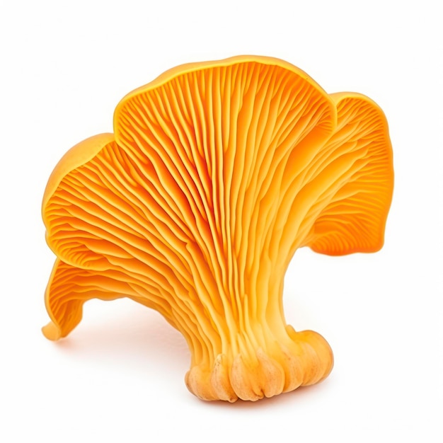 Champignons Chanterelle isolés sur un fond blanc