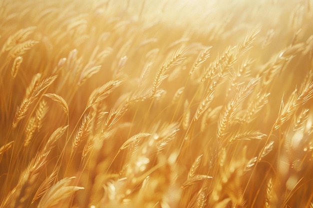 Des champs de blé doré se balançant dans le vent