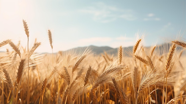 Des champs de blé dorés sans fin se balançant dans la brise