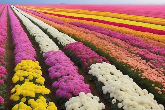 Les champs de chrysanthèmes pour toujours