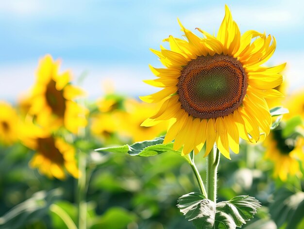 Des champs dorés, des scènes époustouflantes de tournesols dans l'agriculture