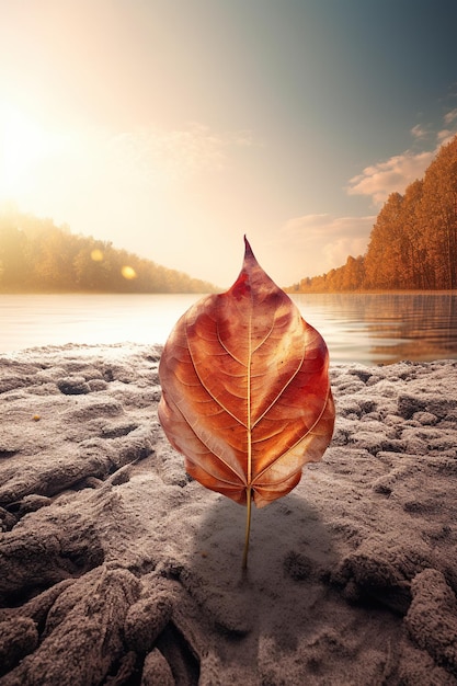 Le changement climatique assèchement des rivières en été AI générative