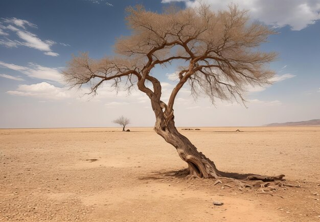 Photo le changement climatique a desséché la terre