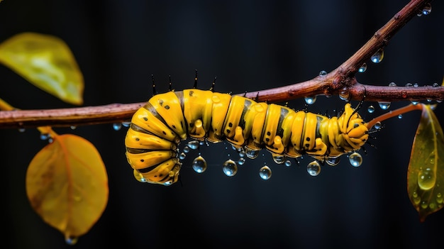 Changement de couleur jaune vibrant