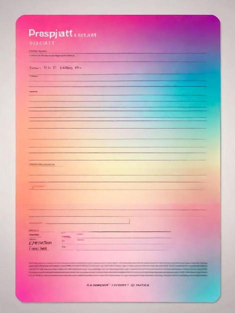 Changement de couleur Nouvelle mise en page de gradient Couverture Minimaliste Conception créative Illustration vectorielle