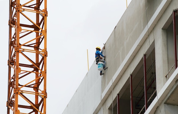 Photo chantier de construction de gratte-ciel