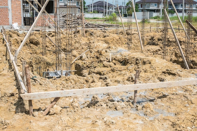 Chantier de construction de maisons