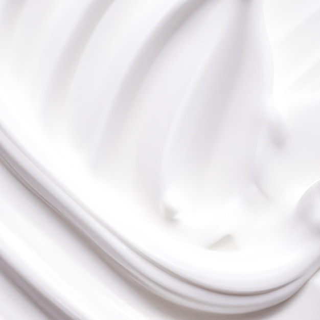 Échantillon de beauté et cosmétiques de soins de la peau texture crème blanche comme arrière-plan cosmétique Ai générative