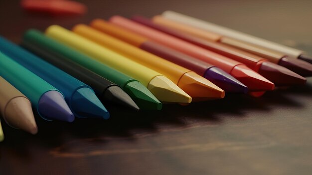 Échantillon de couleur de crayons