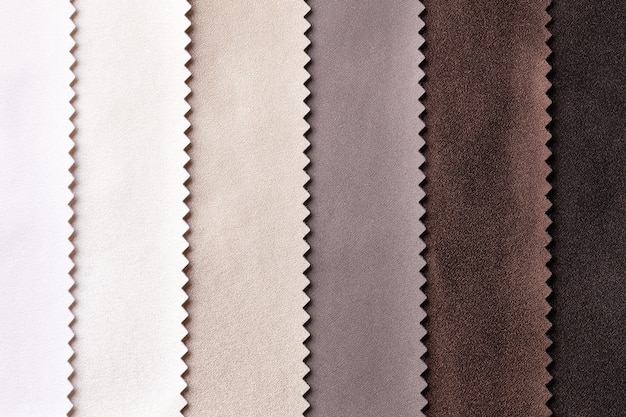 Échantillon de cuir textile couleurs marron et beige