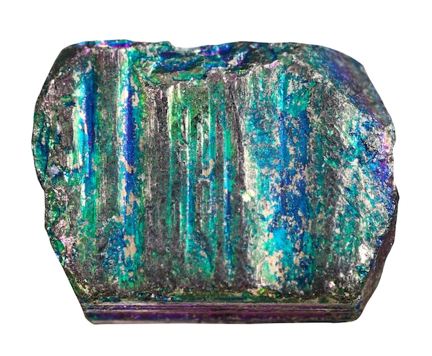 Échantillon de pierre minérale pyrite irisée