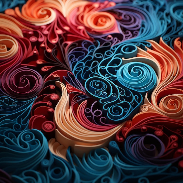 Un chaos coloré libérant le pouvoir des feuilles de calcul dans une séquence de rêve de tourbillons et de motifs