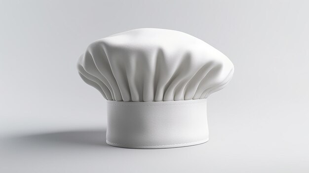 chapeau de chef blanc isolé avec un fond blanc une image unique