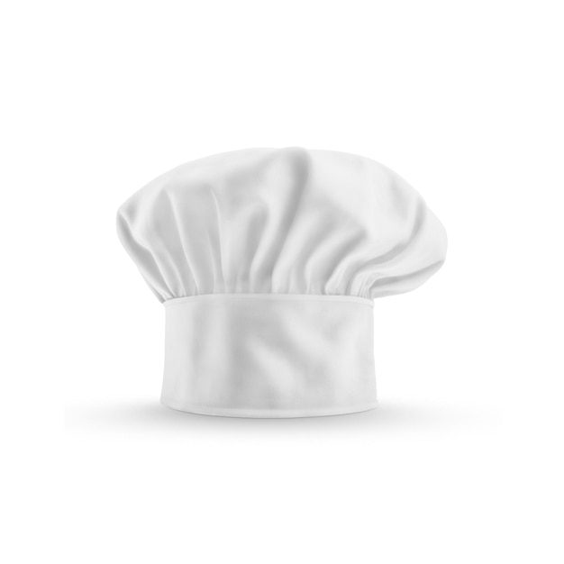 Photo chapeau de chef sur fond blanc