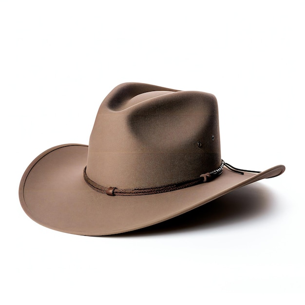 Chapeau de cow-boy isolé sur fond blanc