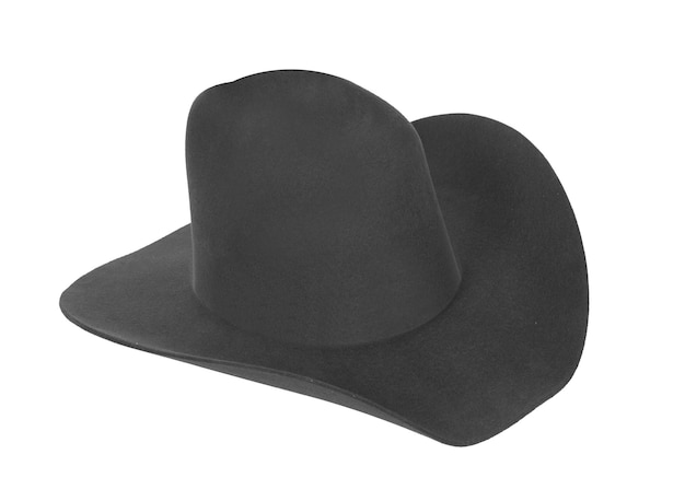 Chapeau de cowboy libre isolé sur fond blanc