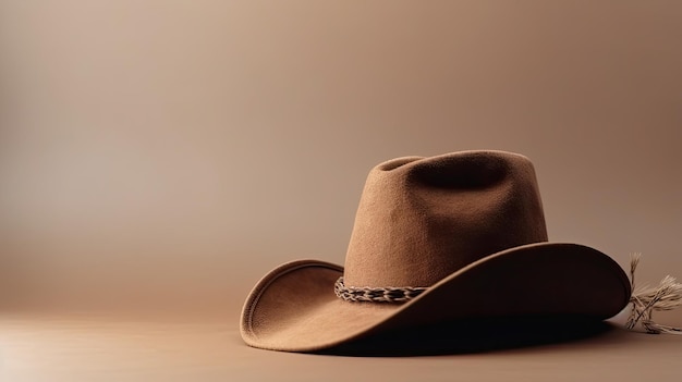 Un chapeau de cowboy avec le mot cowboy dessus