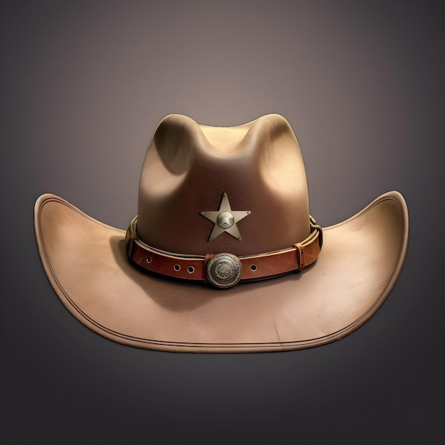 Un chapeau de cowboy avec le mot cowboy dessus