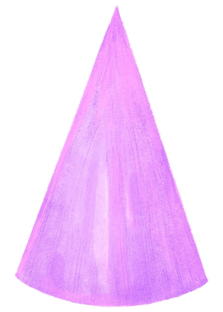 Photo un chapeau de fête pourpre avec un autocollant png sur un fond transparent
