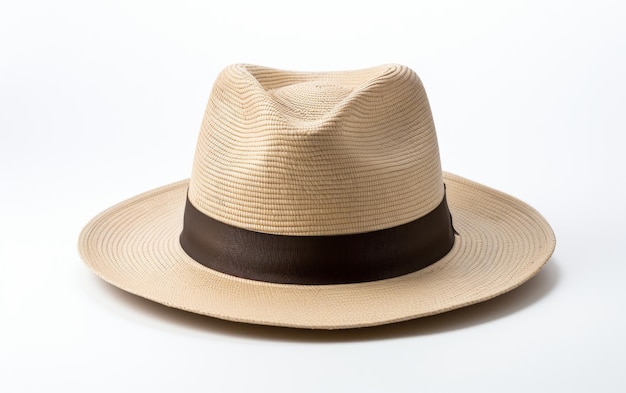 Chapeau sur fond blanc