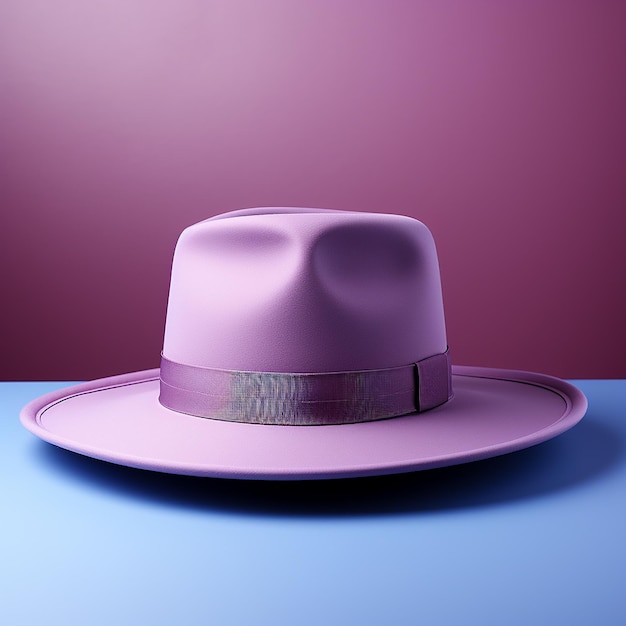 Chapeau sur fond violet Maquettes