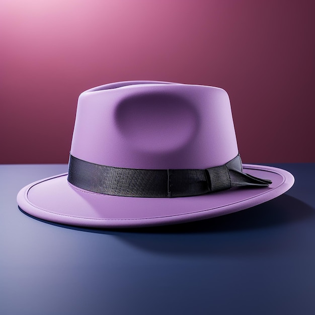 Chapeau sur fond violet Maquettes