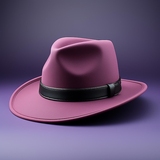 Chapeau sur fond violet Maquettes