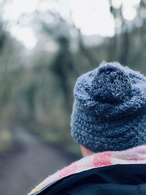 Photo chapeau et foulard en tricot