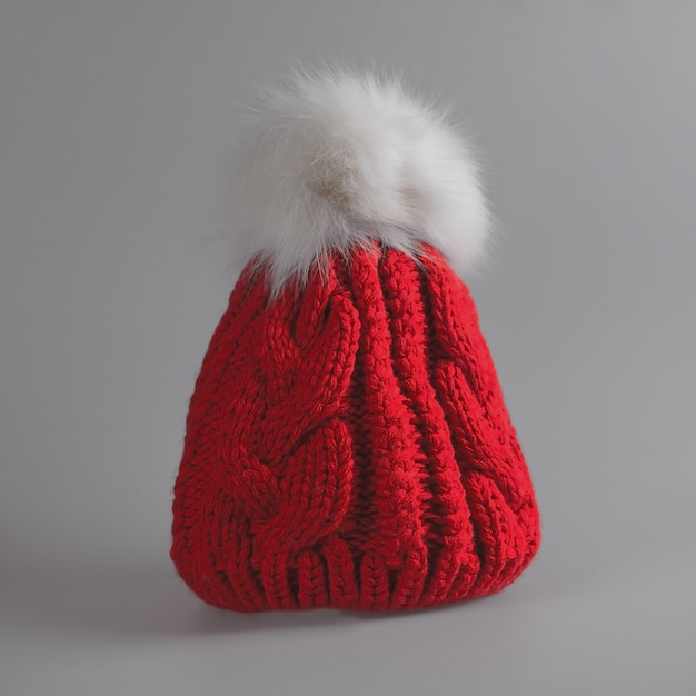 Chapeau d'hiver rouge
