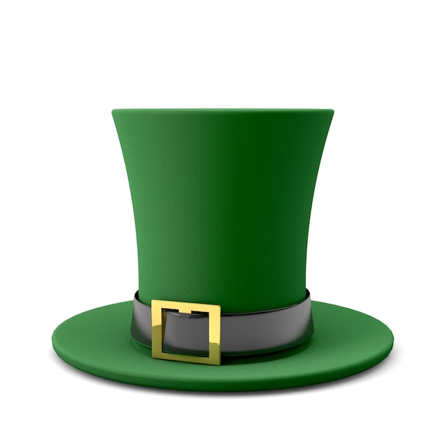 Chapeau irlandais festif de la Saint-Patrick rendu 3D
