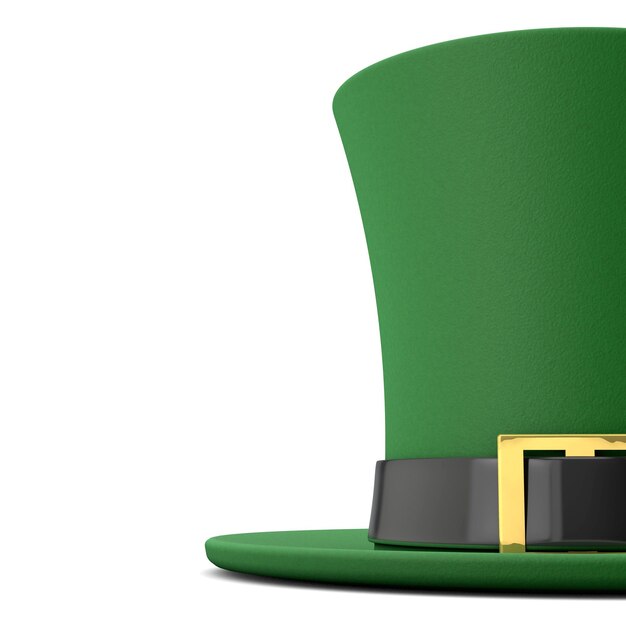 Chapeau irlandais festif de la Saint-Patrick rendu 3D