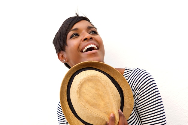 Chapeau de jolie femme afro-américaine