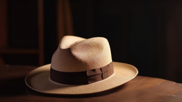 Un chapeau qui est sur une table