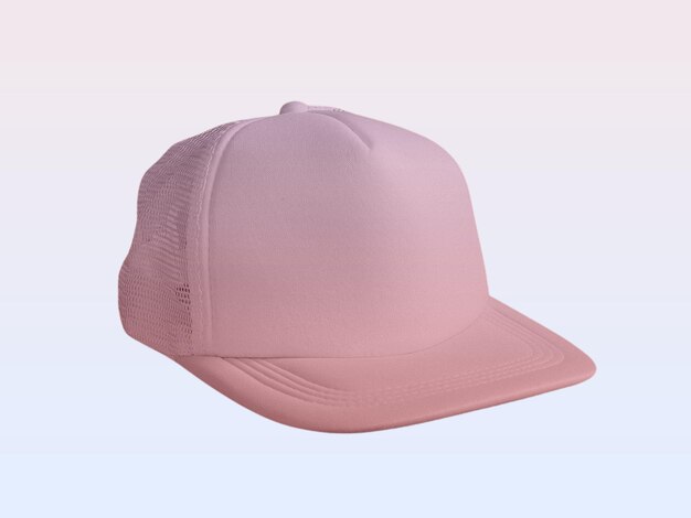 un chapeau rose avec une casquette rose dessus