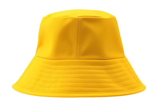 Chapeau à seau jaune