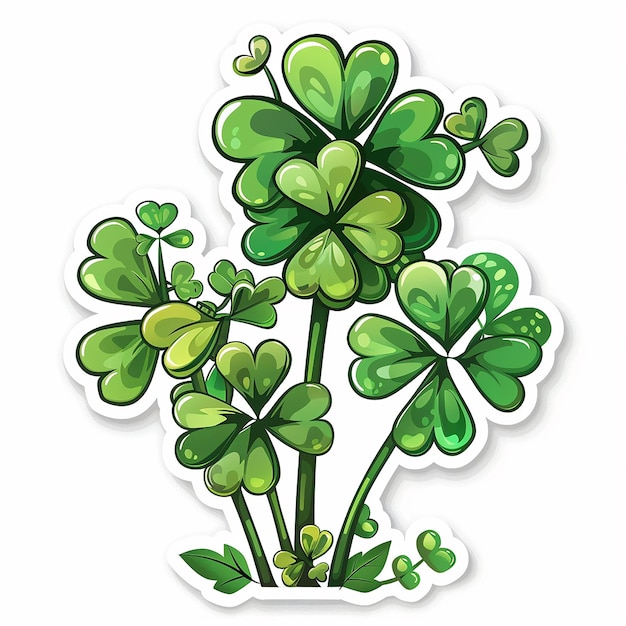 Photo chapeau de shamrock et bière du jour de saint-patrick avec des illustrations de fond vert