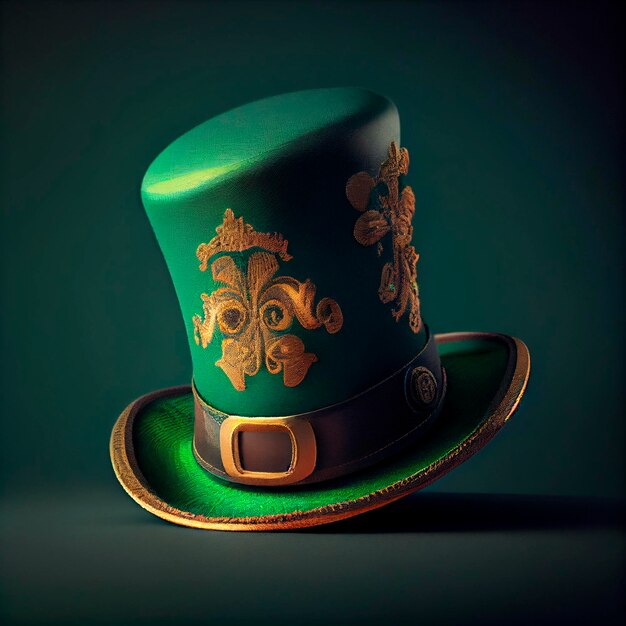 Chapeau vert St Patrick Illustration créée par la technologie Generative AI