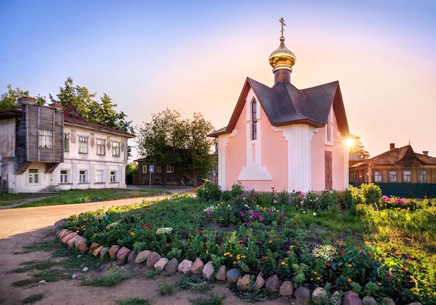 Photo chapelle dans la ville de la région de kimry tver