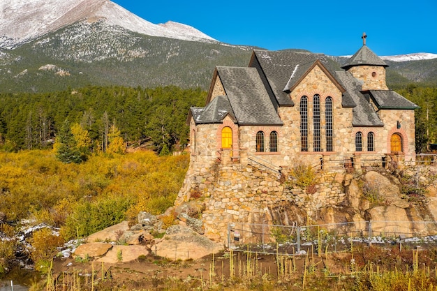 Chapelle sur le rocher près d'Estes Park dans le Colorado