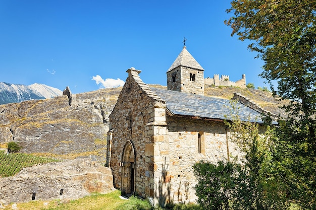 Chapelle des trois saints à Sion, capitale du Canton du Valais, Suisse.