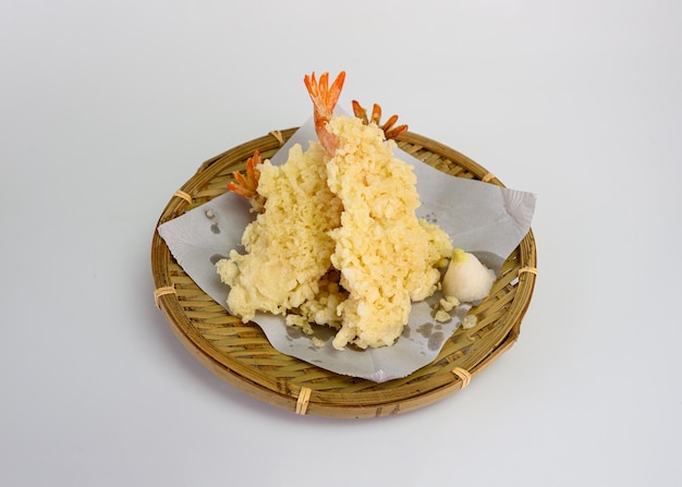 Chapelure enrobée de tempura de crevettes japonaises avec assaisonnement