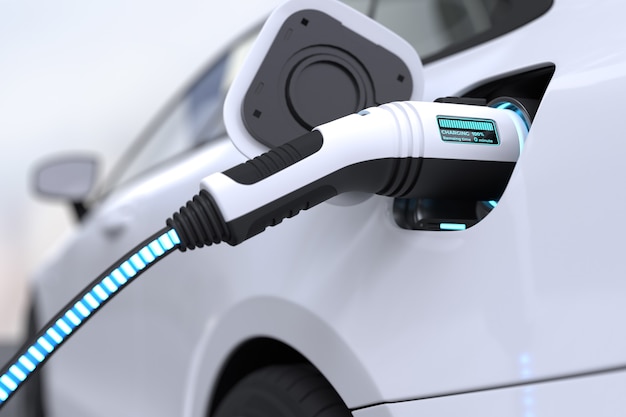 Charge De Voiture électrique Technologie De Charge Technologie De Remplissage D'énergie Propre