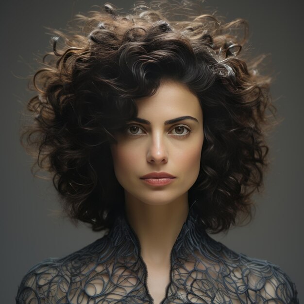 Photo le charisme captivant de neri oxman une caricature belle et intelligente de la tête aux pieds