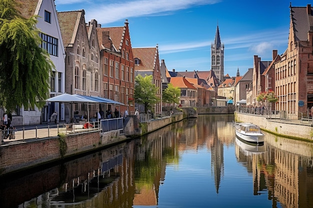 Un charmante canal bordé de bâtiments historiques