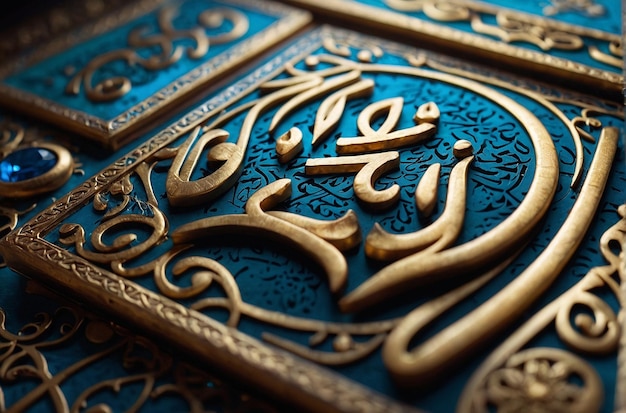 Photo charmes calligraphiques élégance de l'écriture islamique