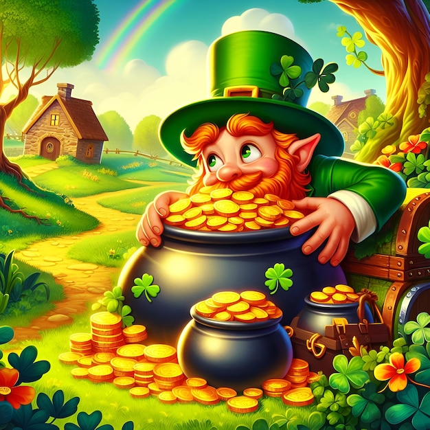 La chasse au trésor des leprechains le jour de Saint-Patrick