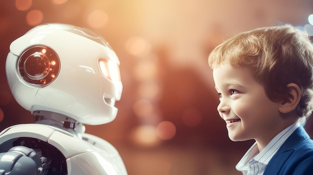 et le chat bot de l'intelligence artificielle de l'enfant